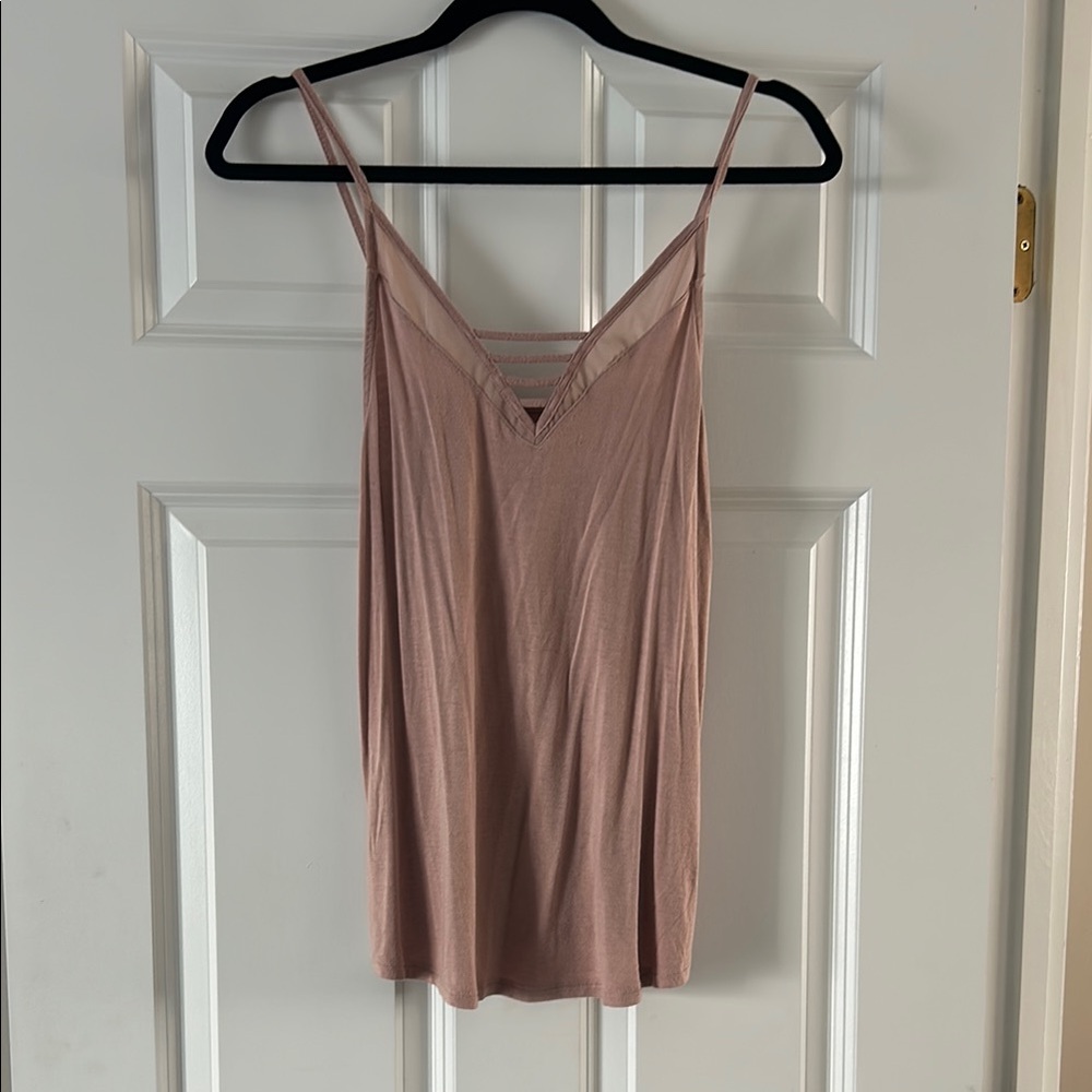 American Eagle Outfitters Pink Sleeveless Fitted Camisole